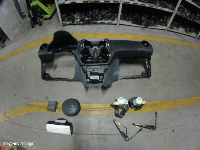Kit Airbags 735498411 61990050C 051792845 616441500B A2C30470000 07355197590 07355197610 FORD KA 2 2012 1.2I 70CV 3P CINZA PRETO - 1