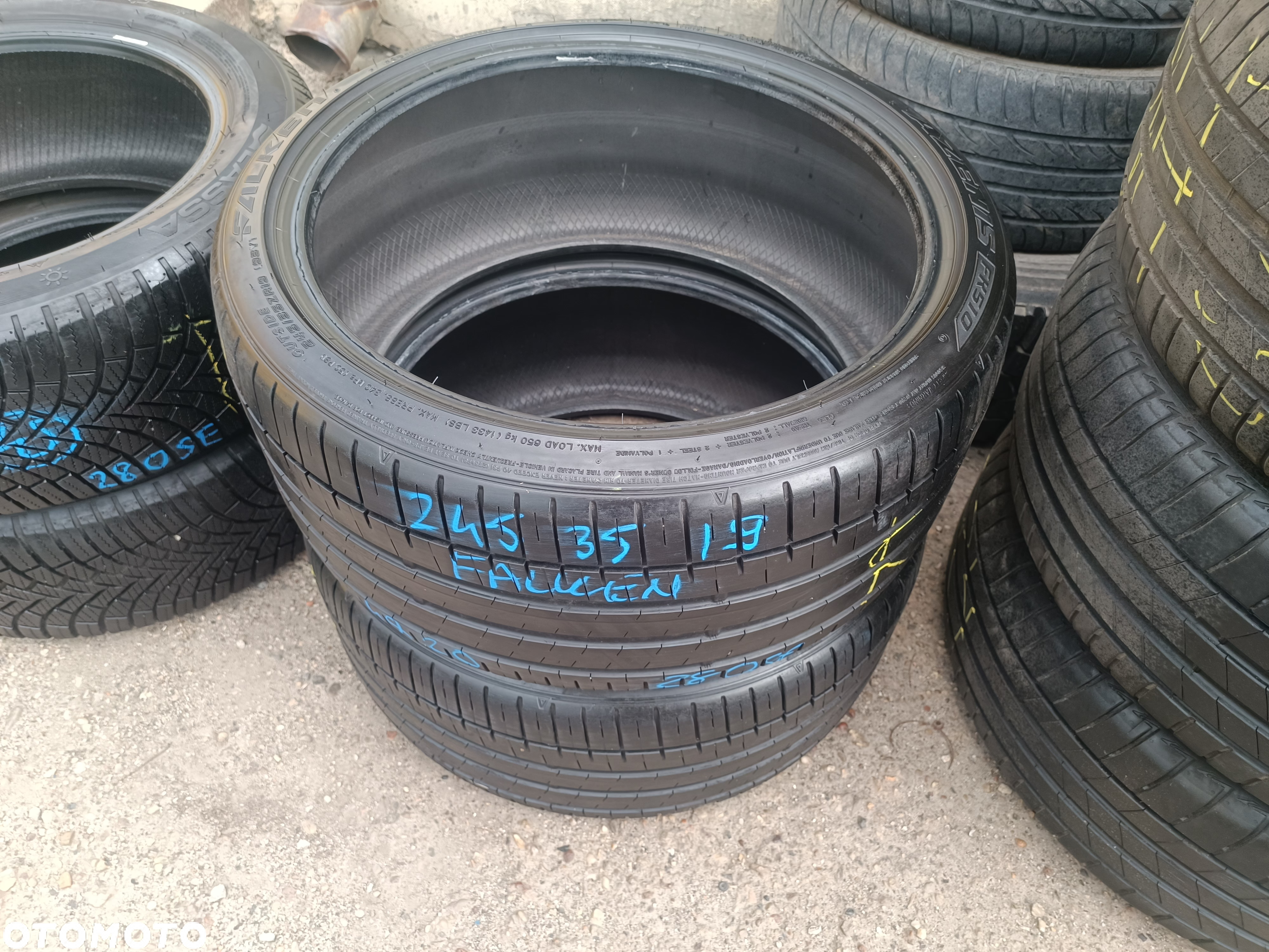245/35R19 93Y XL Opony Letnie Lato Falken Azenis FK510 5mm Legnica ALU-RAD 245/35 - 7
