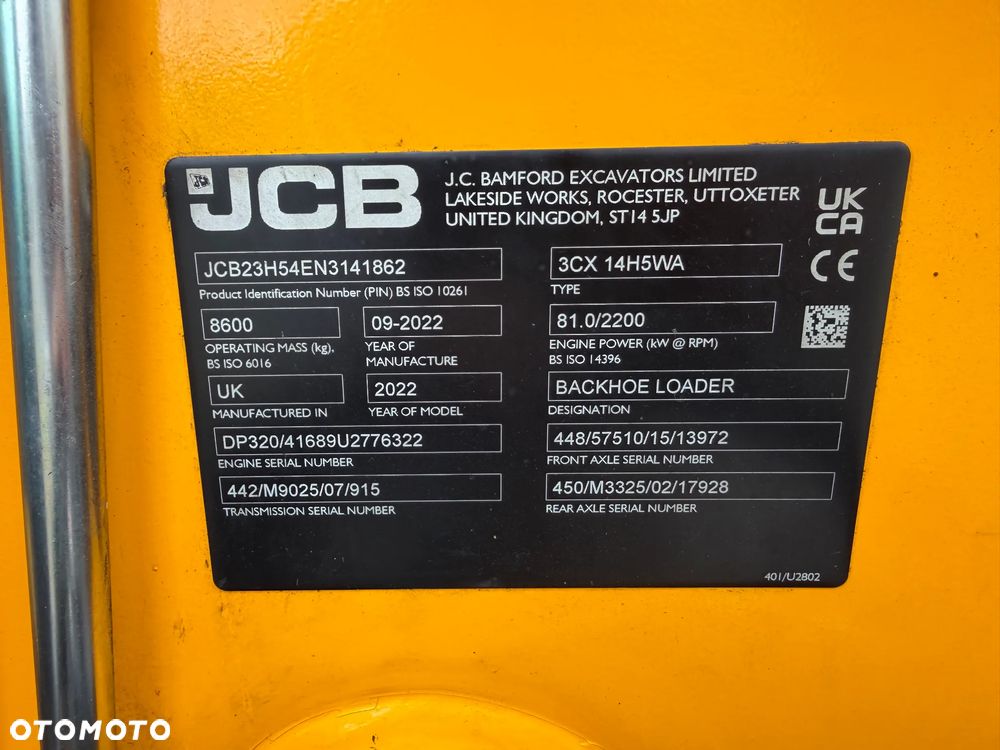 JCB 3CX PLUS AEC 1400Mth Salon PL - 24