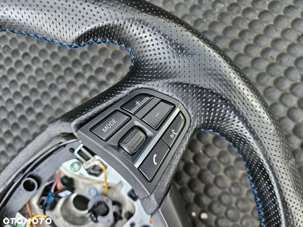 Kierownica Ścięta Trzy 3 Ramienna Pikowana Skóra Ancantara Multifunkcja Sterowanie AirBag Poduszka BMW 5 F10 F11 - 21