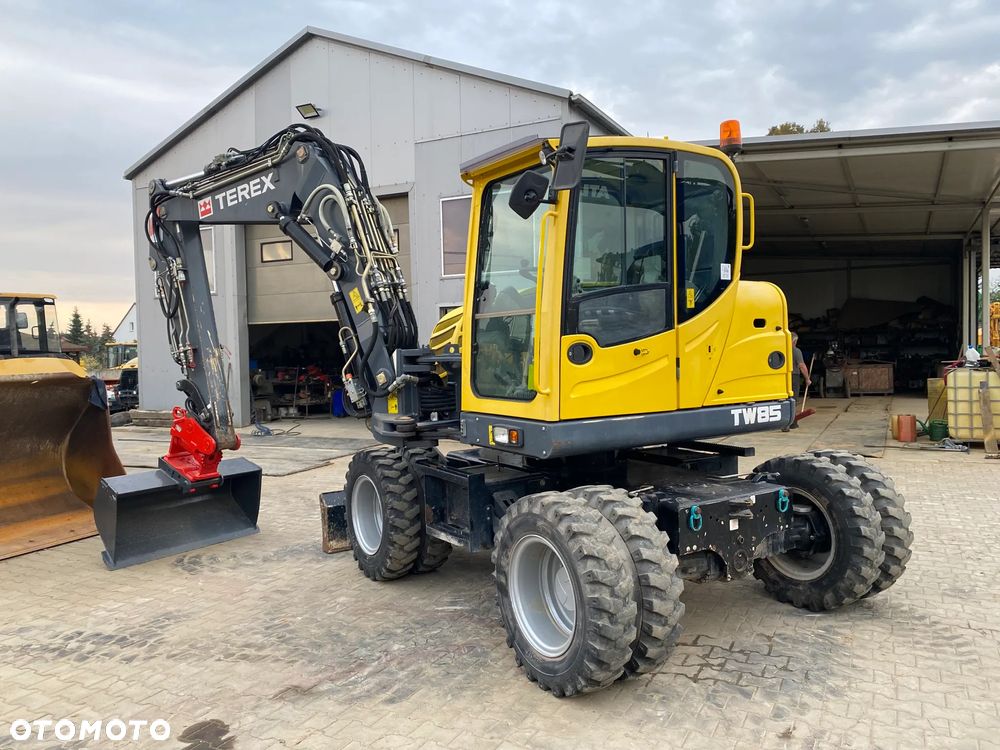 Terex TW85, GŁOWICA POWERTILT, 2 ŁYŻKI, RAMIĘ 3X ŁAMANE, KRÓTKI TYŁ, Z NIEMIEC, SUPER STAN, - 17