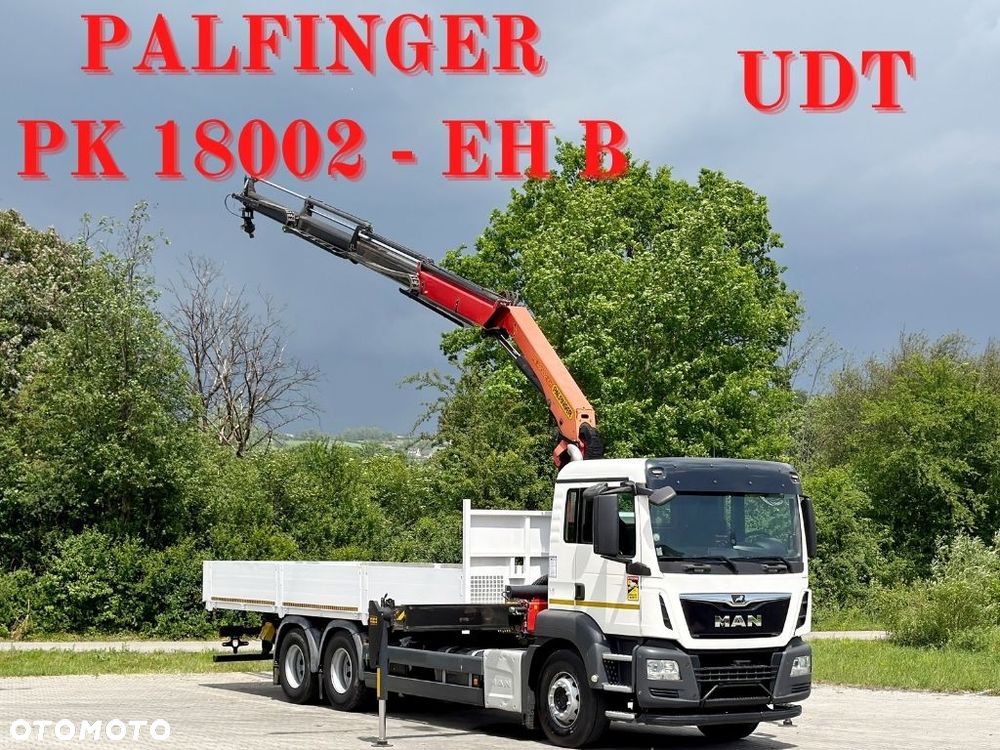MAN TGS 26.360 * SKRZYNIA 7,60 m + PK 18002 - EH B + PILOT * 6x4 * STAN BDB - 1