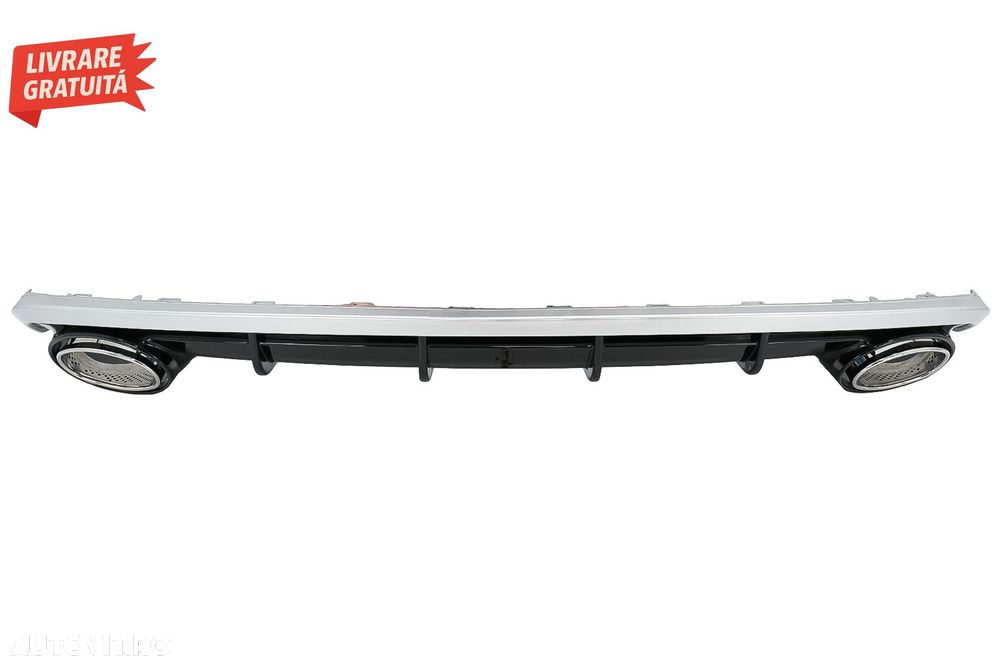 Difuzor Bara Spate si Ornamente Evacuare Audi A6 4G Facelift (2015-2018) RS6 Desig- livrare gratuita - 3