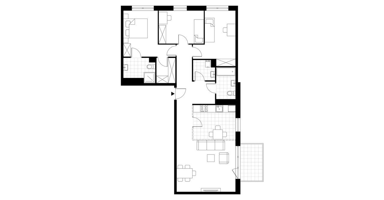 4-pokojowe mieszkanie 91m2 + balkon Bez Prowizji - Pełny obrazek: 2/16