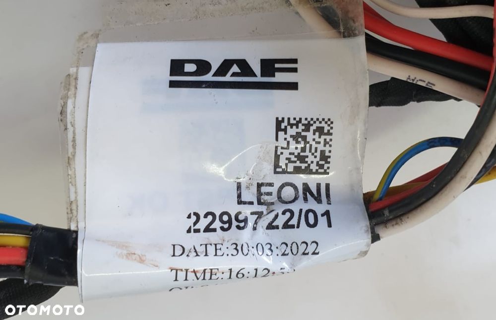 INSTALACJA WIĄZKA DRZWI PASAŻERA PRAWE DRZWI DAF XG XF  2299722 - 4
