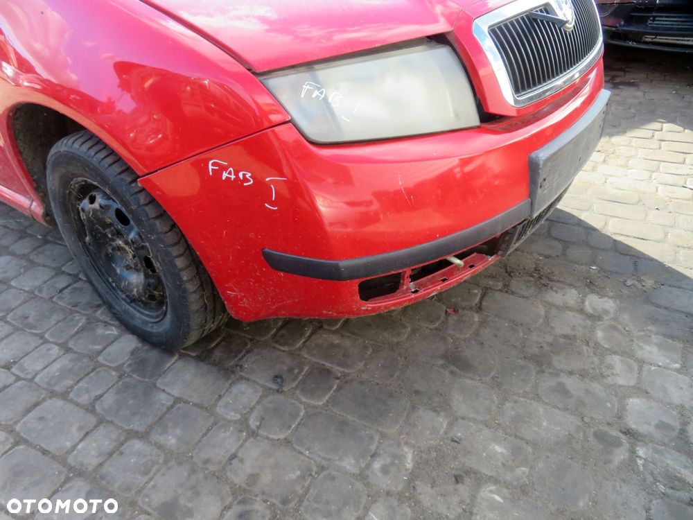 MASKA ZDERZAK BŁOTNIKI LAMPY FABIA I 6Y 8151  SKODA 1999-2004 CZERWONY CORRIDA PRZÓD KOMPLETNY - 8