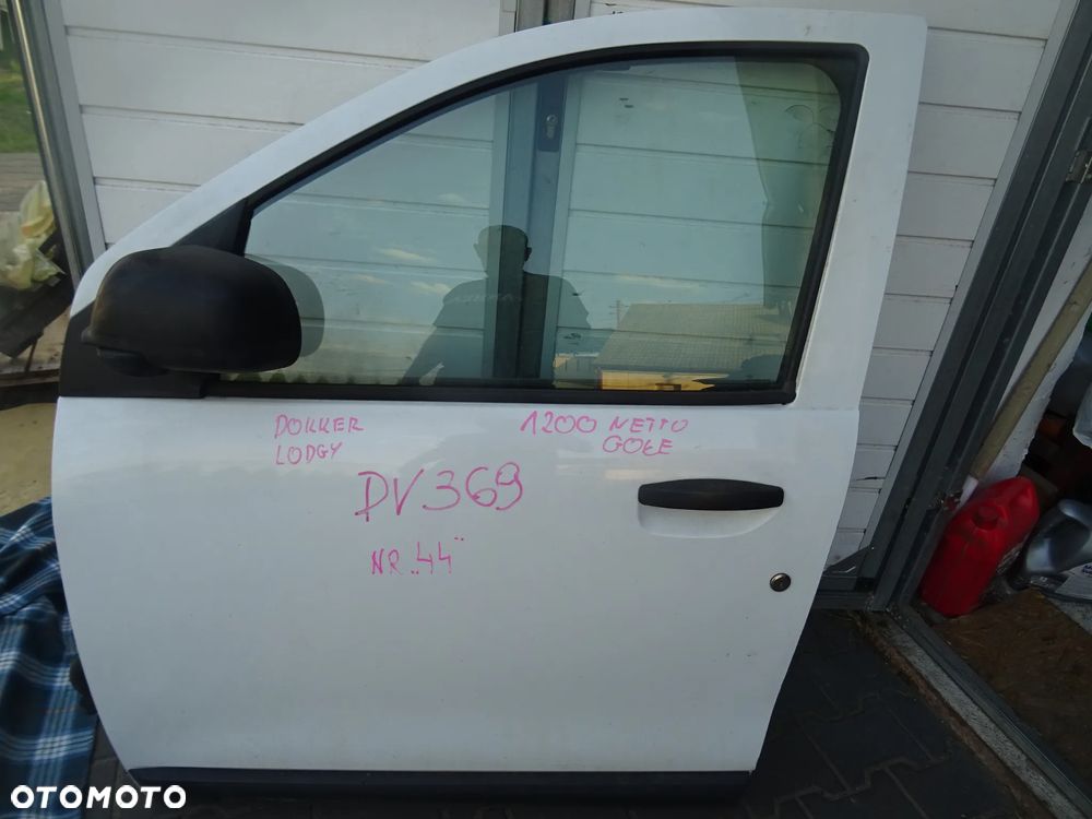 DACIA LODGY DOKKER DV369 DRZWI LEWE PRZEDNIE PRZOD  ROWNIEZ OSPRZET CZESCI ROZNE PYTAC - 1