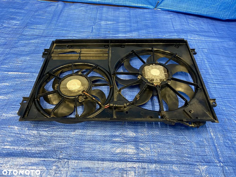 WENTYLATOR WENTYLATORY CHŁODNICY OBUDOWA KOMPLET VW PASSAT B7 GOLF VI A3 8P 1.6 , 2.0 TDI 1K0121207BC 1K0121205AD ORYGINAŁ - 6