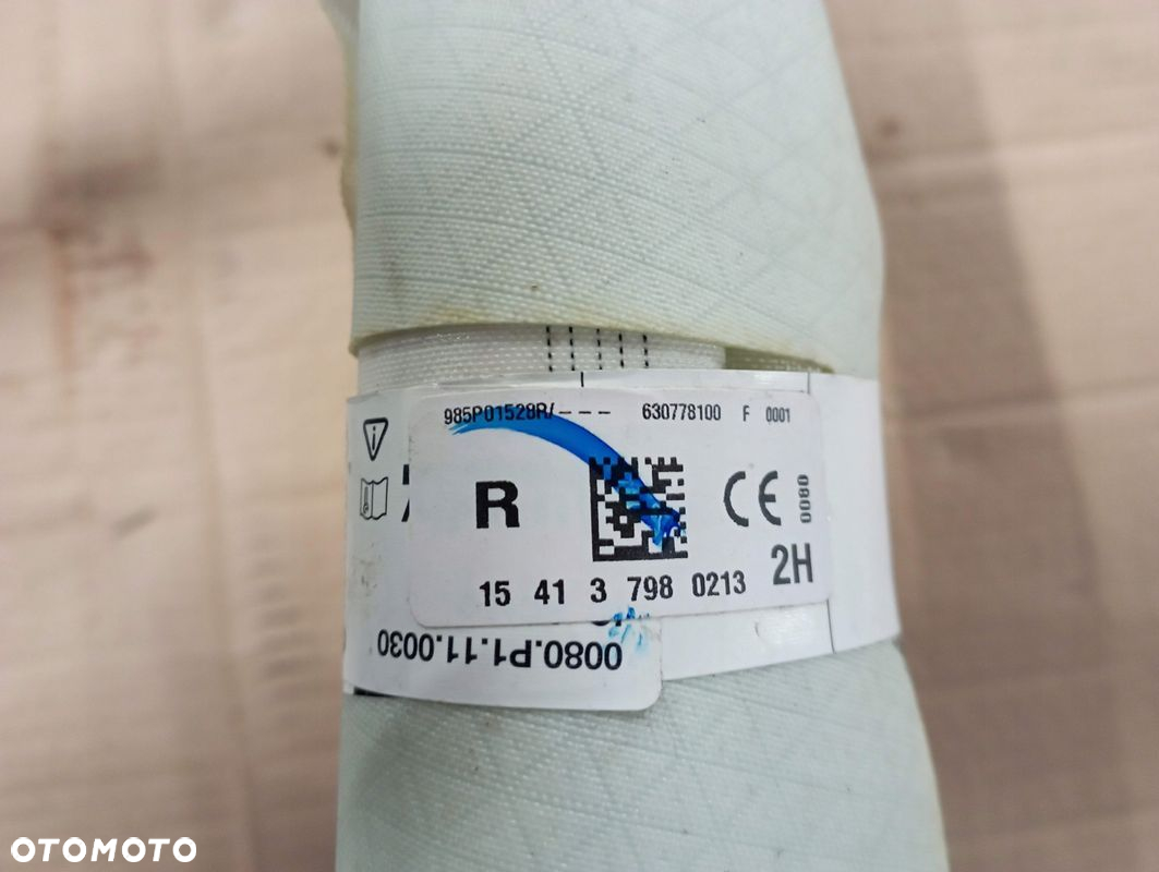 RENAULT KADJAR KURTYNA AIRBAG PRAWA 985P01528R - 2
