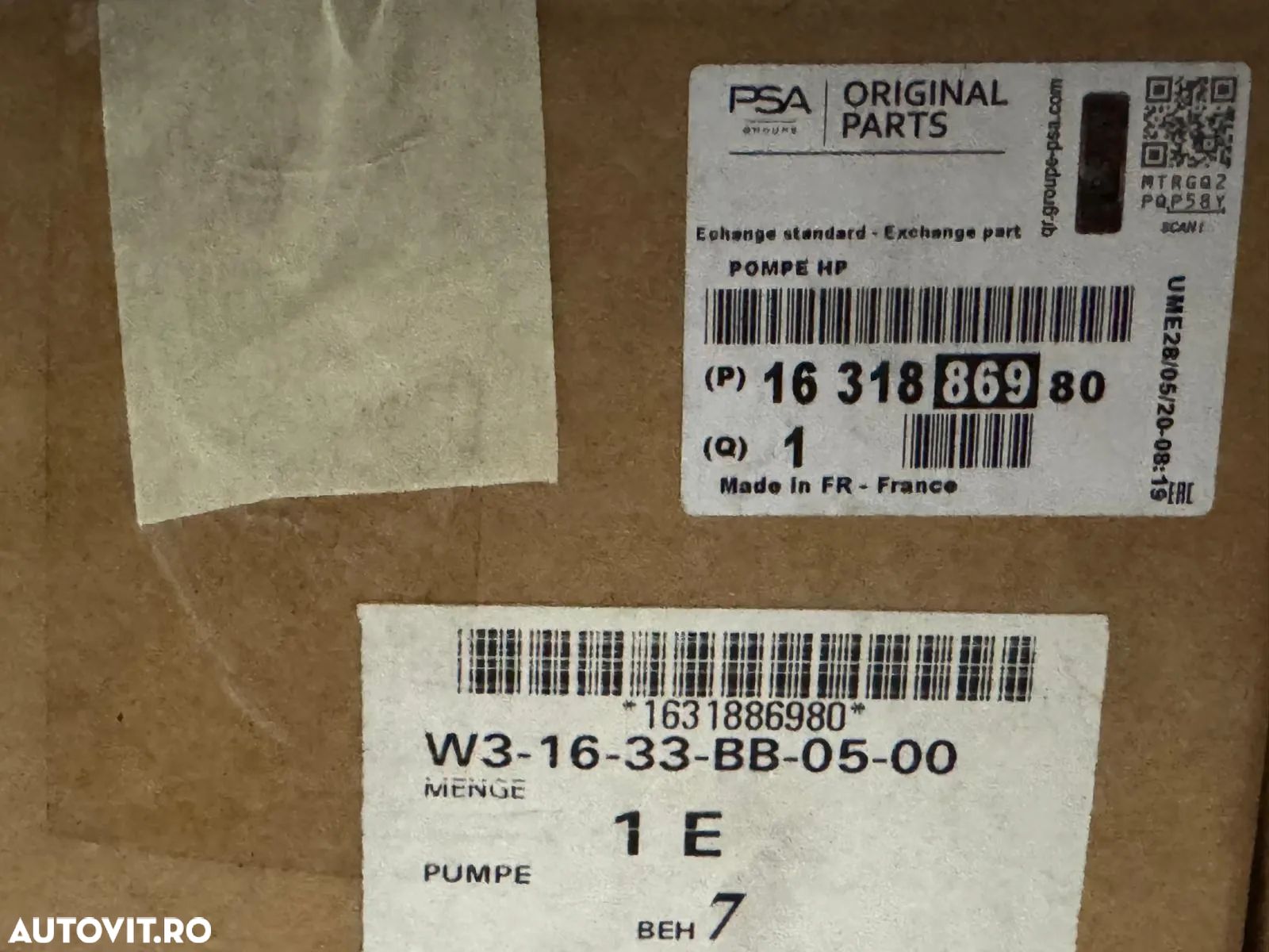 1631886980 | Pompa Injectie | Opel Astra K - 1