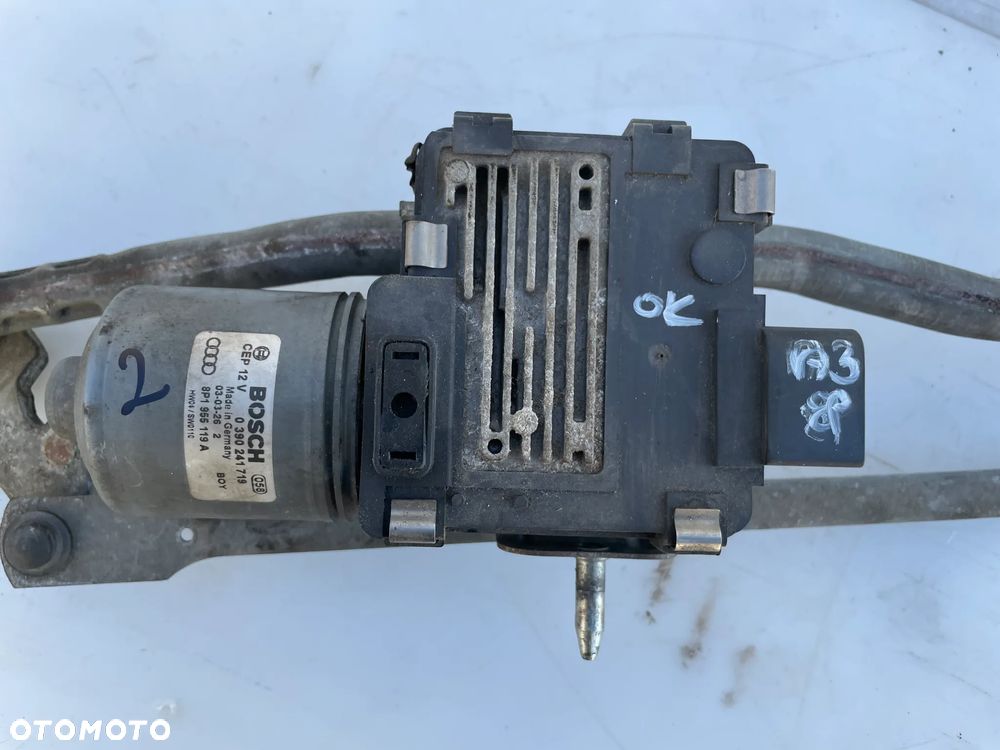 Mechanizm wycieraczek przód Audi A3 8P 8P1955119A 8P1955119E 8P1955023K 8P1955119F - 3