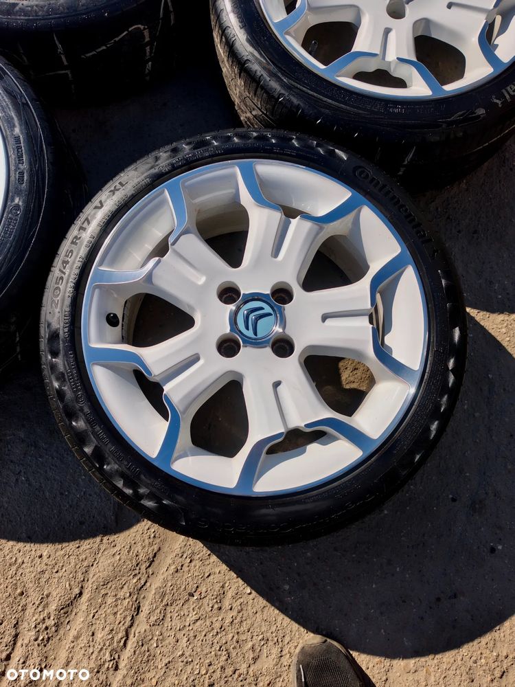 4x108 Felgi Aluminiowe Alufelgi ORYGINALNE 17 Koła Letnie Lato CITROEN DS3 AIRCROSS C3 PLURIEL PICASSO PEUGEOT 208 301 207 6mm 22r. Białe Legnica ALU-RAD 205/45 - 5