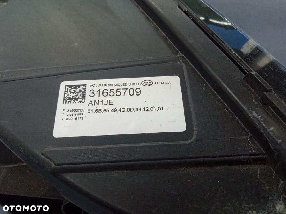 VOLVO XC90 II REFLEKTOR LEWY LED EU 31655709 - 5