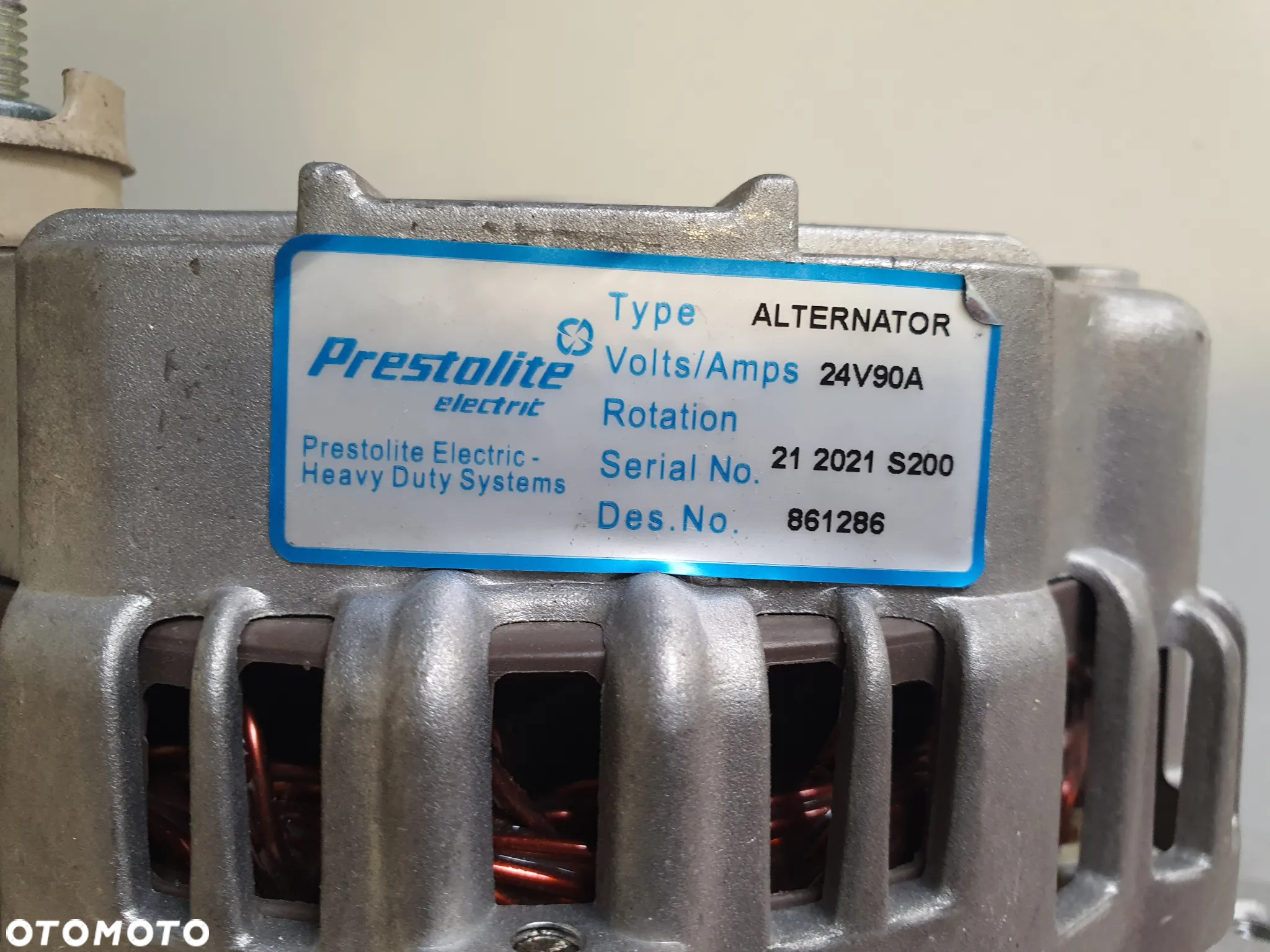 Alternator 24V, 90A, Prestolite 861286 - 4
