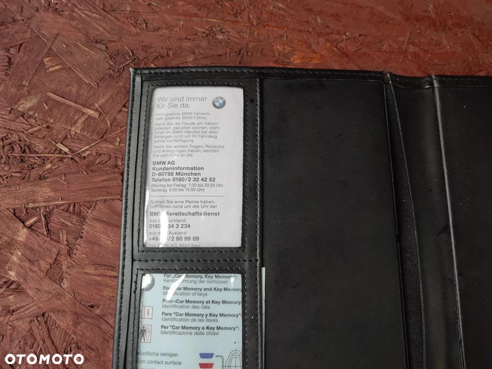 BMW E39 ORYGINALNY KPL. DOKUMENTÓW / INSTRUKCJE OBSŁUGI + POKROWIEC NA DOKUMENTY O NR. 9 789 718 OEM - 9