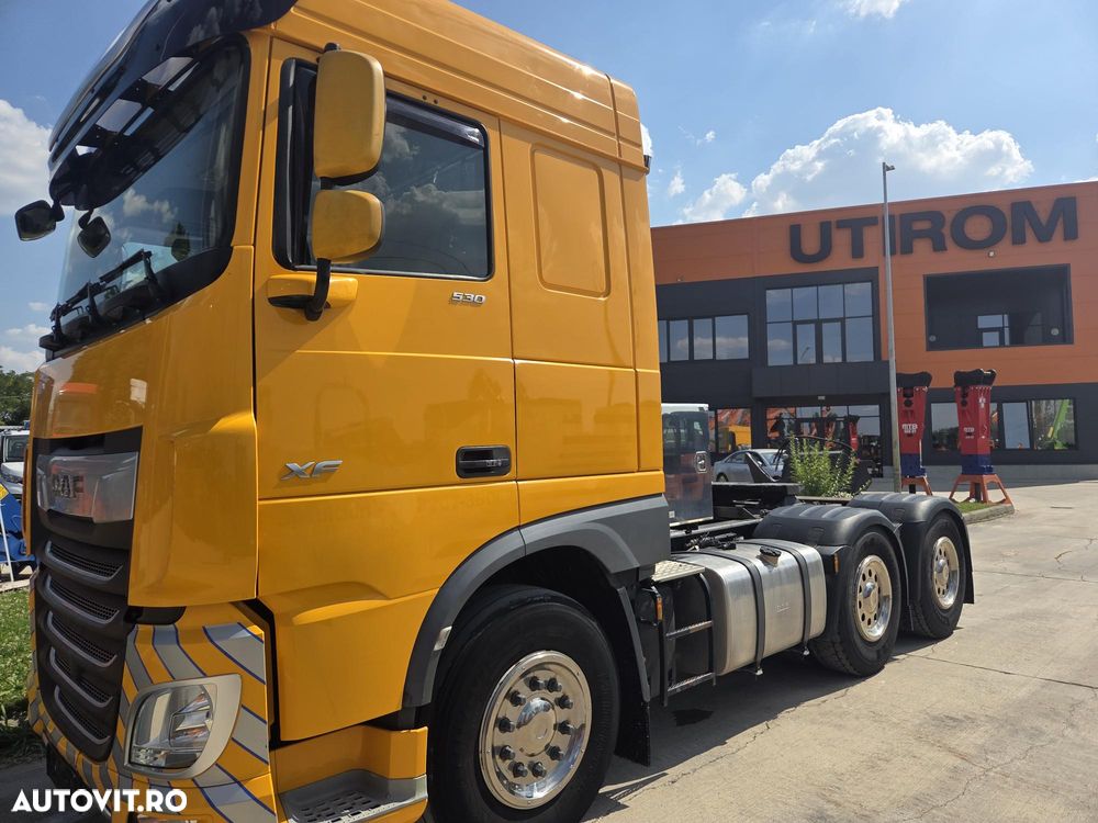 DAF XF 530 6x4, 2021, 370.795km, FULL OPTION, cutie AUTOMATA+RETARDER, Aer cond STATIONARE, FRIGIDER, proiectoare, girofar, kit basculare, 2 x 600l, Masa totala 78t, rulat doar in GERMANIA, STARE FOARTE BUNA, posibil leasing 4 ani-PROMOTIE 52.900 EUR+Tva - 4