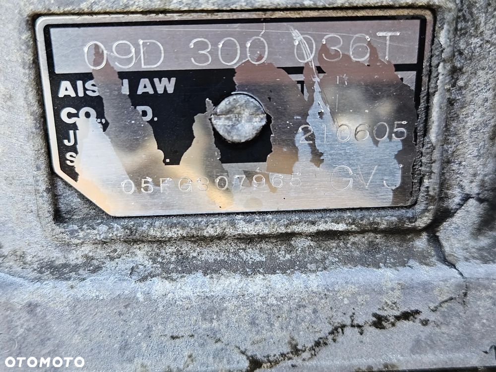 VW TOUAREG 7L 03-09R SKRZYNIA BIEGÓW 3.0 GVJ 09D300036T TR-60 SN AISIN 6 BIEGOW - 4