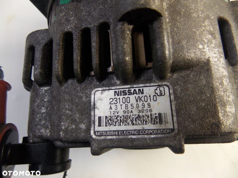 alternator nissan navara d22 2.5 di 23100 vk010 90a - 2