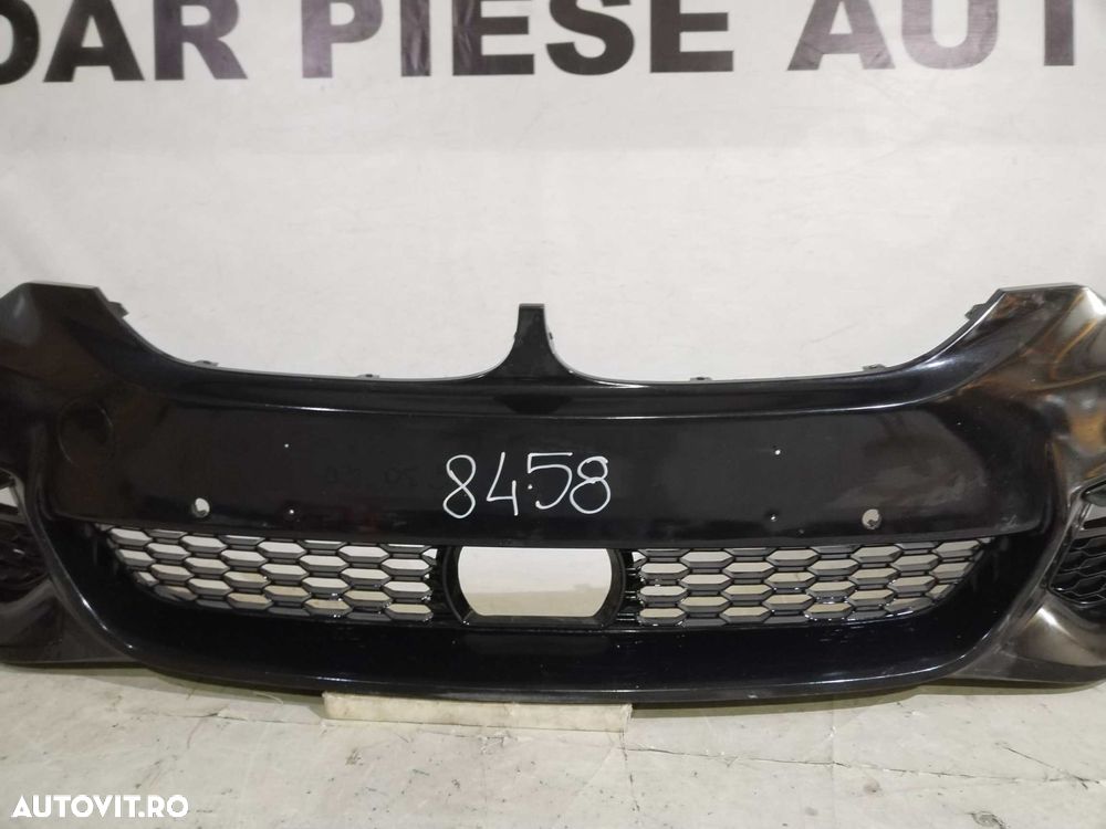 Bara fata BMW Seria 5, G30/G31, M-Sport, 2016, 2017, 2018, 2019, 2020, cod origine OE 51118064928, cu gauri pentru senzori de parcare. - 3