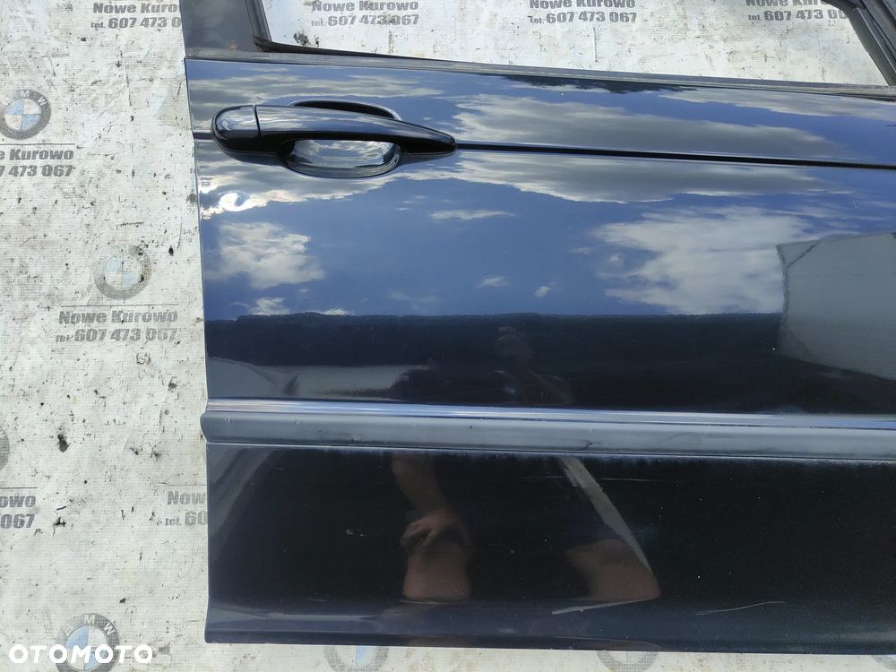 BMW E46 Sedan Kombi Drzwi prawe przednie przód Cosmosschwarz 303/9 - 3