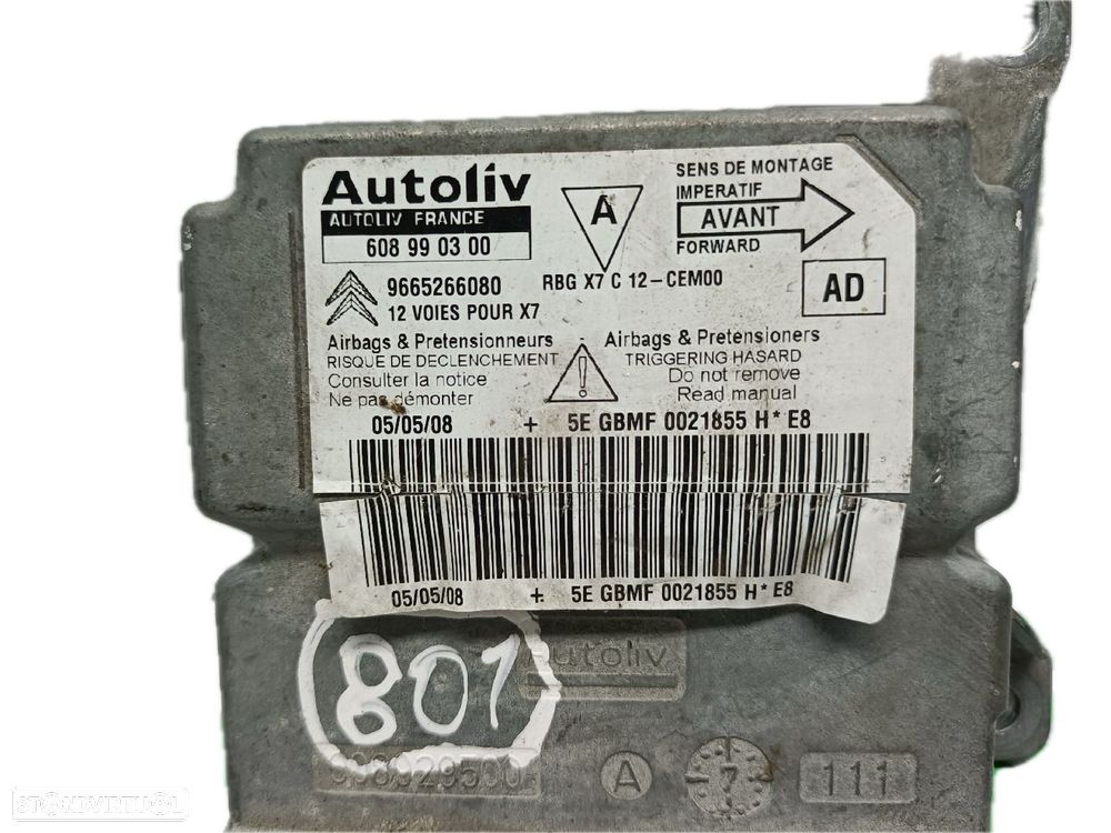 Centralina Airbags Citroën C5 Ii (Rc_) - 6