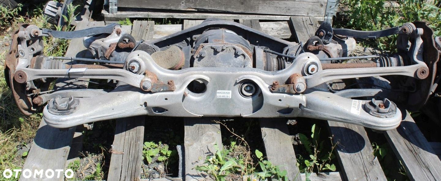 Zawieszenie tył dyfer półosie sanki wahacze kpl OE Mercedes SL R230 SL500 - 1
