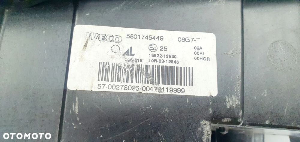 LAMPA LEWA PRZÓD IVECO STRALIS 5801745449 ORYGINAŁ EU!!! - 7