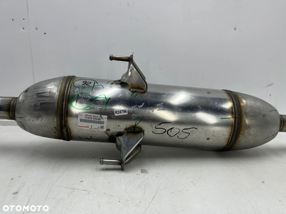 Wydech Toyota Auris 2 II E18 Corolla 12-18r. 1.4 D-4D NOWY tłumik środkowy oryginalny siatka elastyc - 4