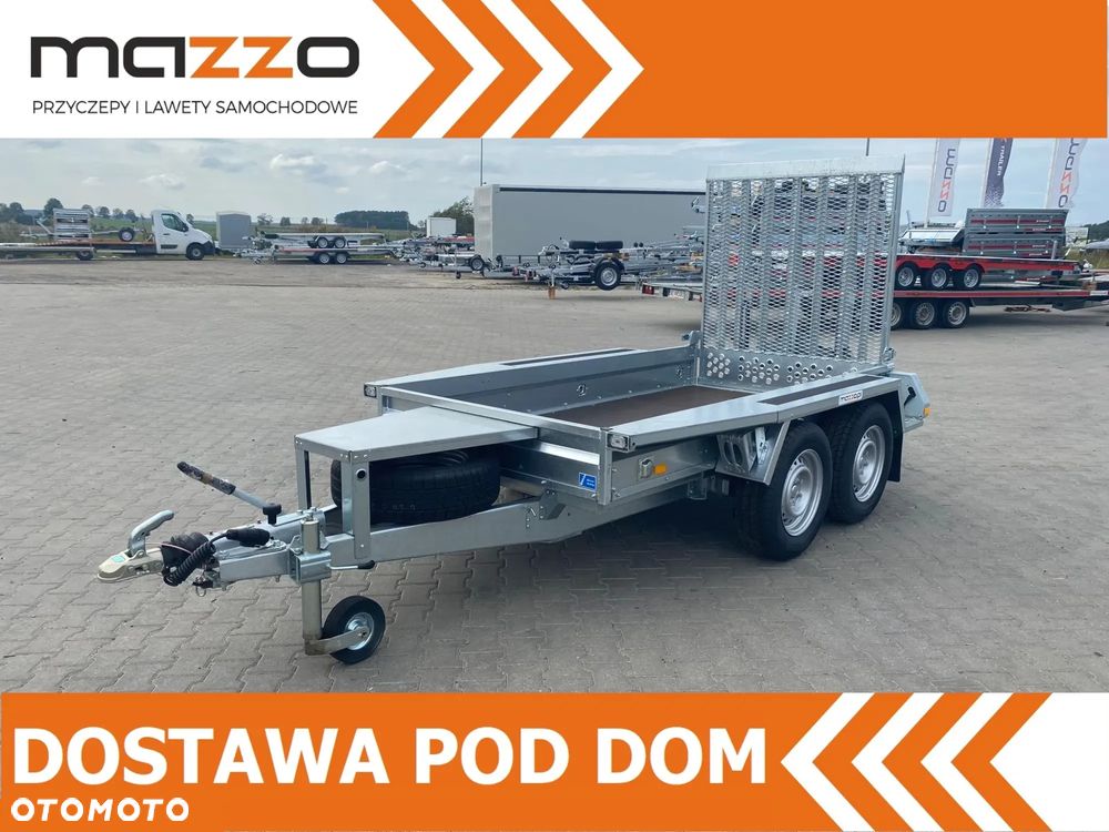 Brenderup Dostawa przyczepa koparkowa budowlanka z trapem 260x126x25cm DMC2600kg MOCNA I SOLIDNA pod minikoparkę - 1