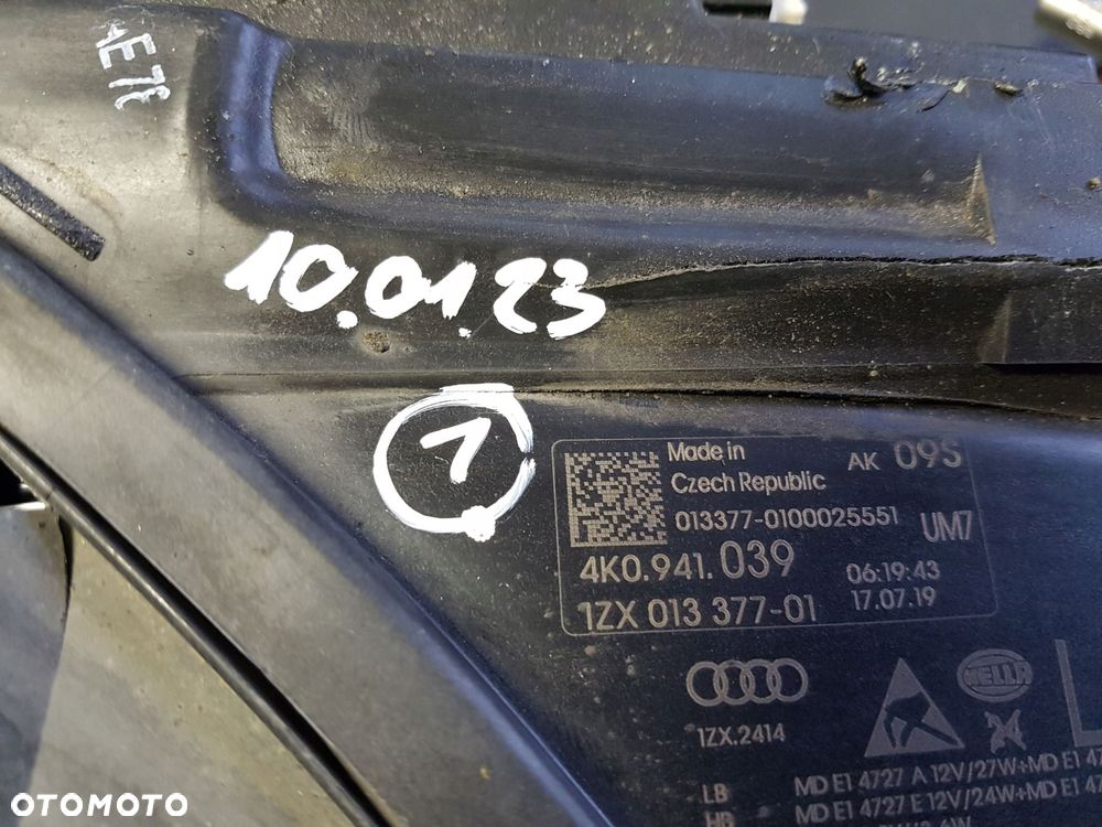 audi a6 c8 lewy reflektor full led 4k0941039 - 6