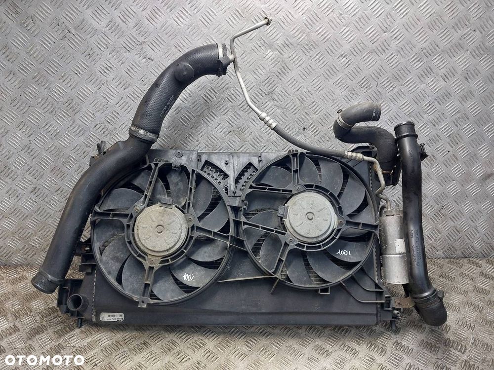 CHŁODNICA WODY + WENTYLATOR SAAB 9-3 II 2.2 TiD 24418341 12785083 12786806 - 1