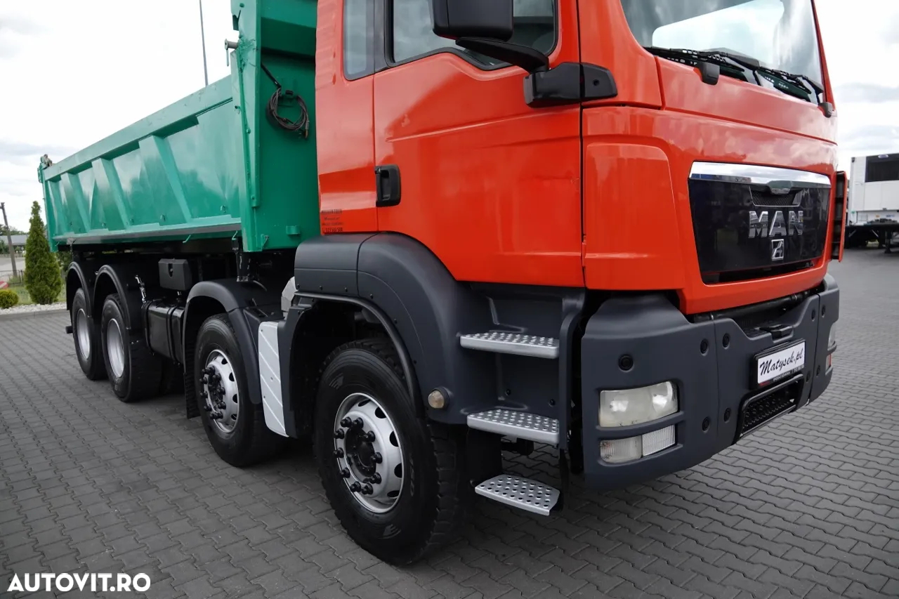 MAN TGS 35.400 / 8X4 / BASCULĂ 2 LATURĂ / HYDROBURT / BORDMATIC / EURO 5 - 14