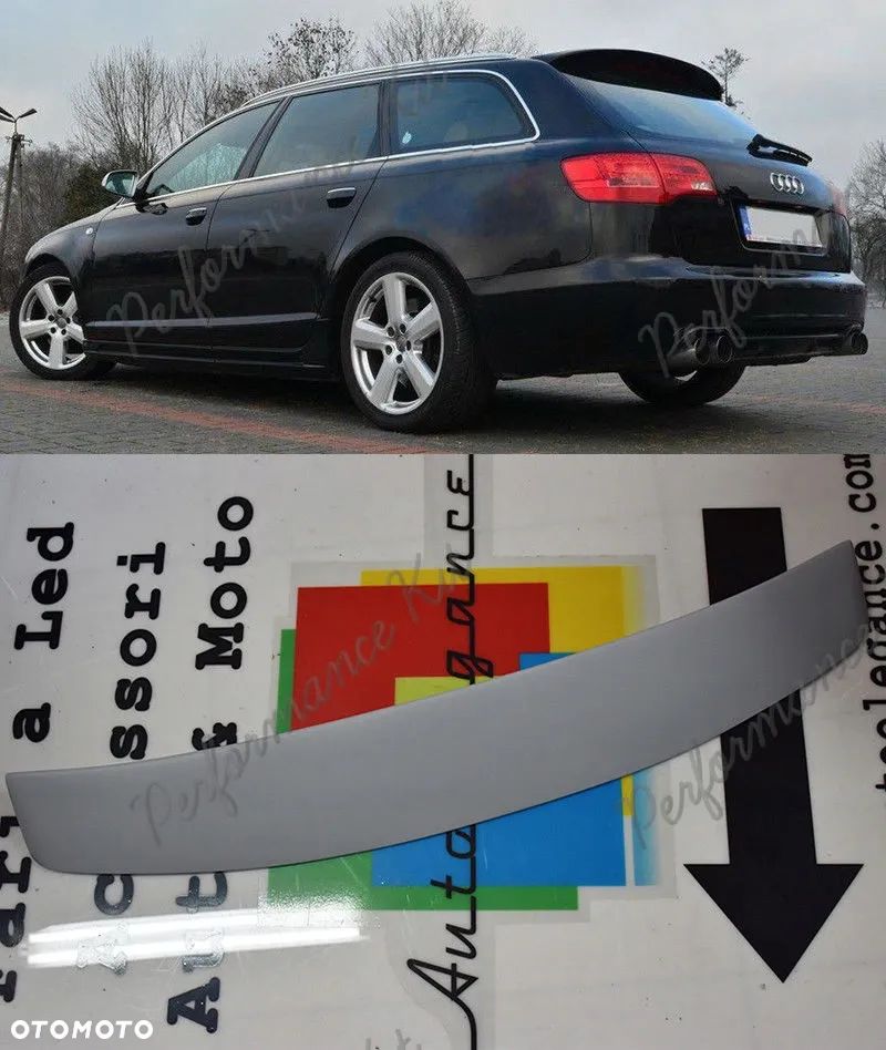 AUDI A6 C6 KOMBI SPOILER DASZEK PODKŁAD - 1