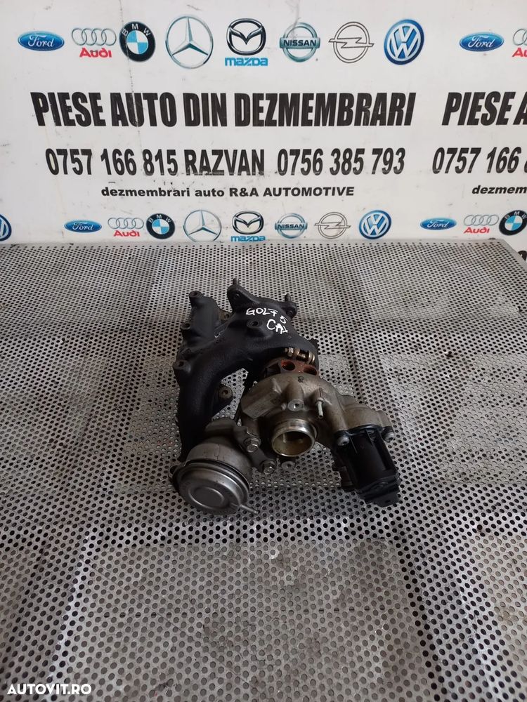 Turbo Turbina Vw Golf 5 , 6 Touran Scirocco Jetta Audi Seat Skoda 1.4 TSI Motor CAX  - Dezmembrari - 1