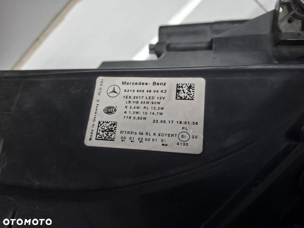 LAMPA PRZEDNIA PRZÓD PRAWA MERCEDES W213 MULTIBEAM FULL LED IDEALNA a2139064804 - 12