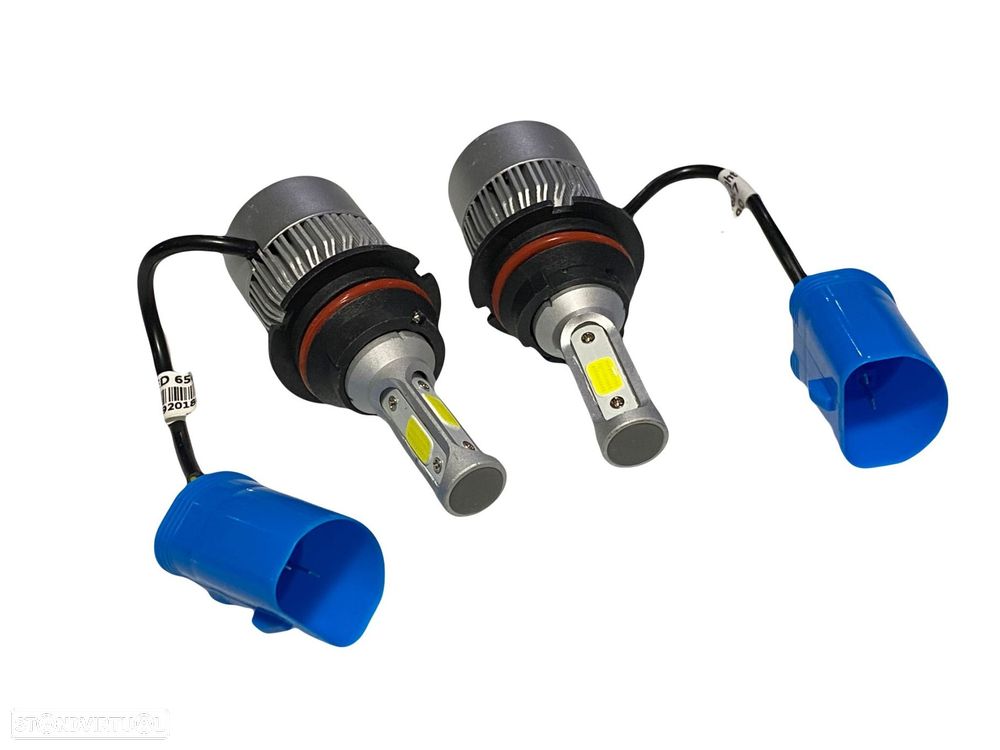 lampadas led 9007 / hb5  6500k 8000lm cor branca ( 2 unidades ) - 1