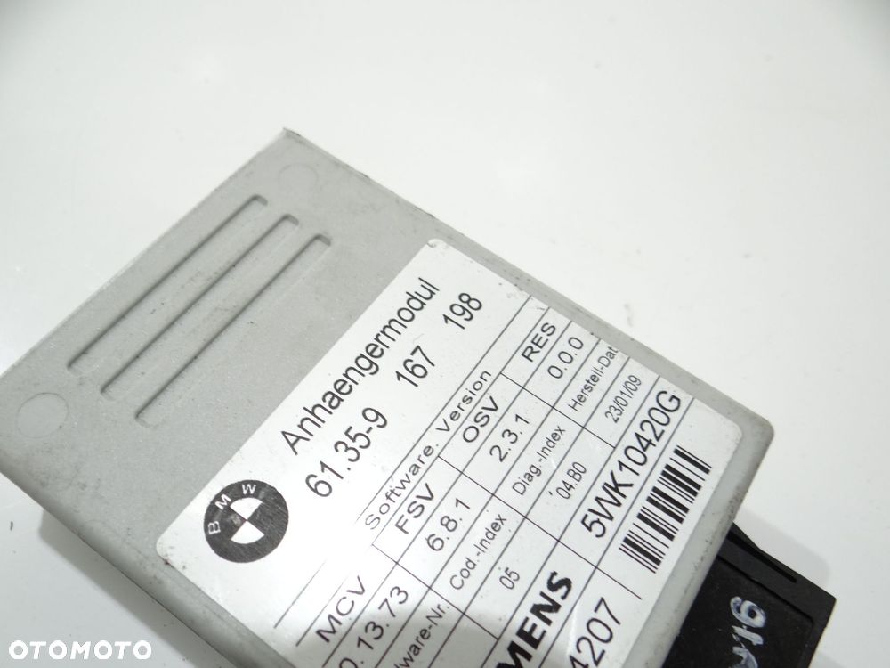 MODUŁ STEROWNIK HAKA BMW 1 E82 E87 9167198 - 3