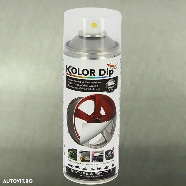 Spray vopsea cauciucata Kolor Dip Transparent Shine 400ml - 2