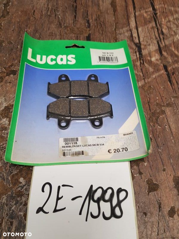 Klocki hamulcowe Lucas MCB 534 Honda MTX 80 / XL 125 R / CR 125 R / XL 600 R