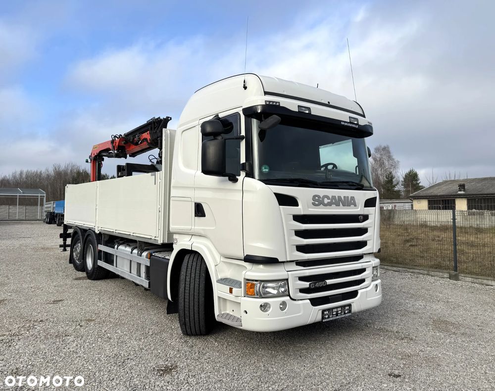 Scania G450, 6x2, SKRZYNIA + HDS - PALFINGER 18002 EH, - 4