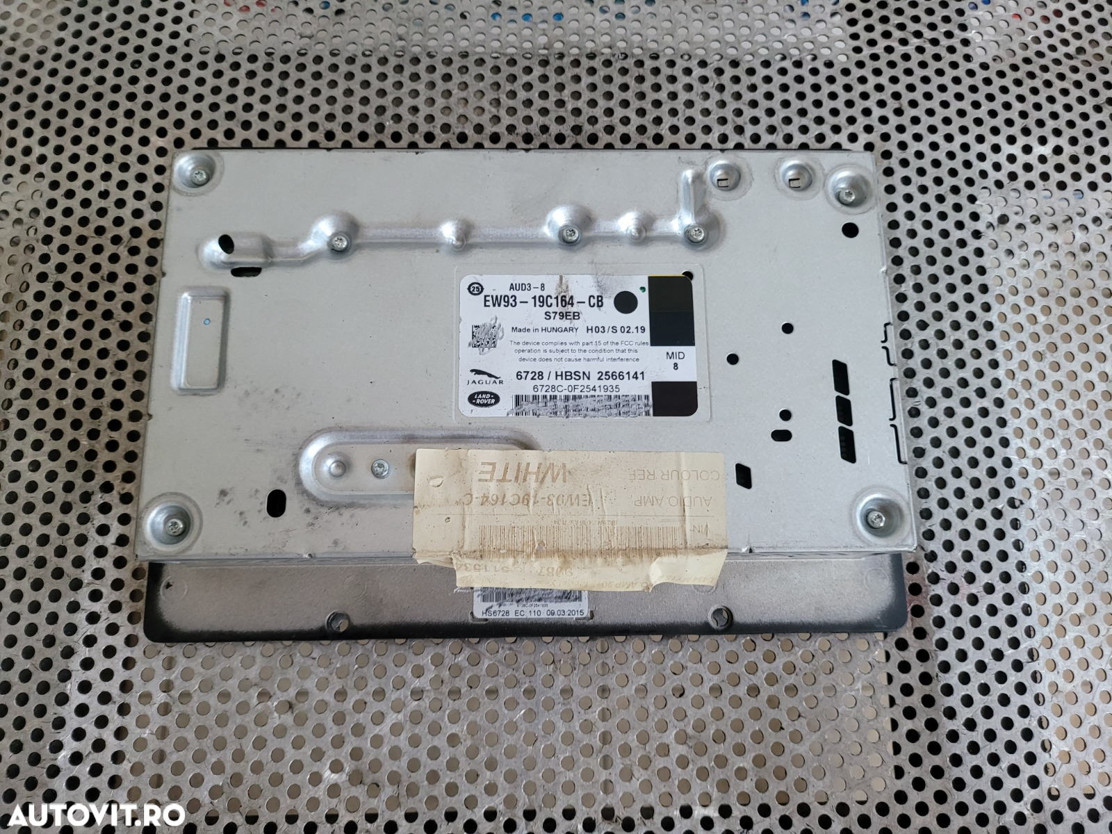 Amplificator Audio Statie Land Rover Range Rover Sport L494 Discovery Vogue Cod EW93-19C164-CB An 2014-2015-2016-2017-2018 Dezmembrez Range Rover Sport L494 An 2014-2018 Volan Stanga 3.0 Diesel 306DT - 4