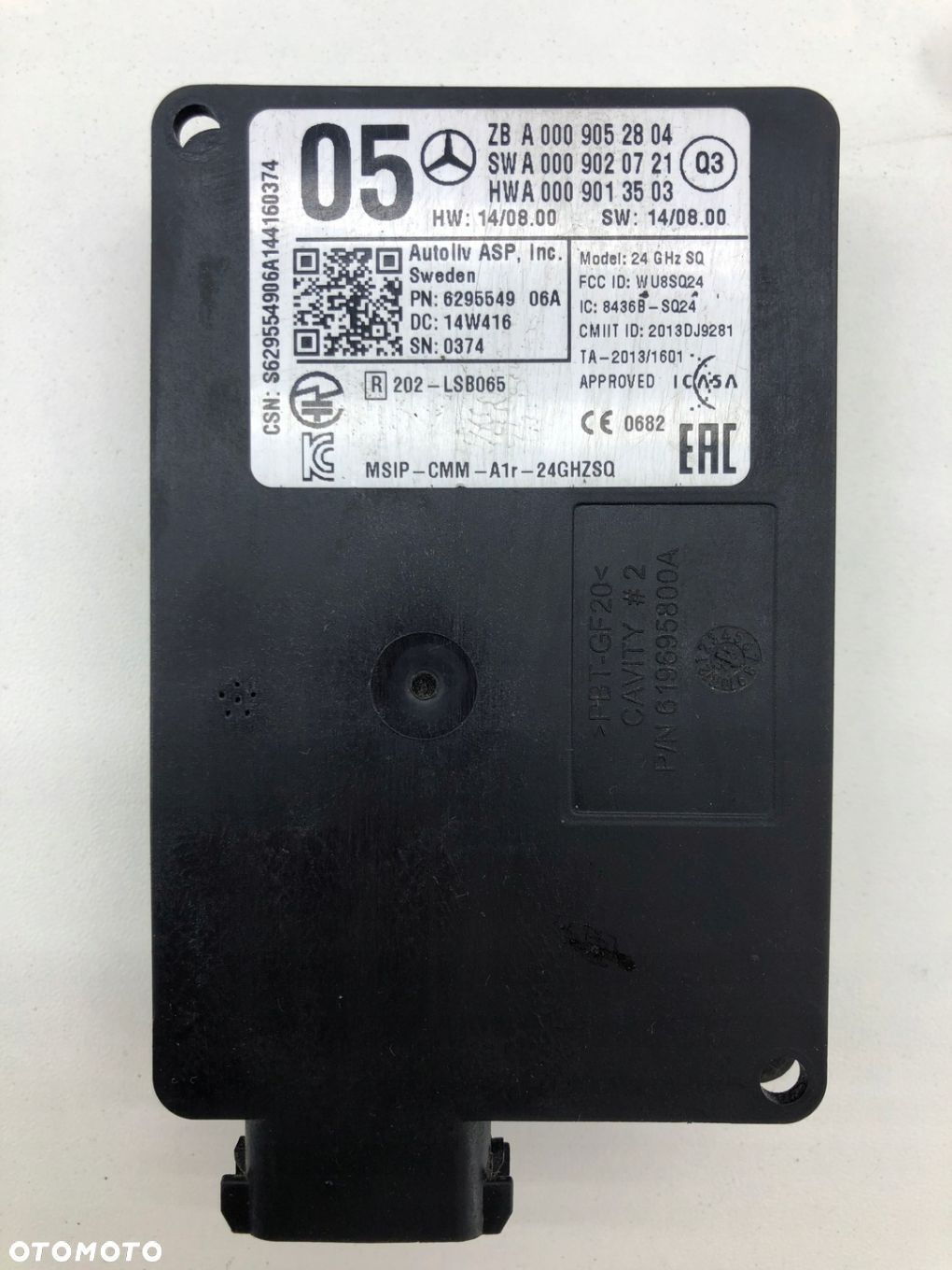 MERCEDES W246 W117 W218 RADAR SENSOR DISTRONIC A0009052804 - 1