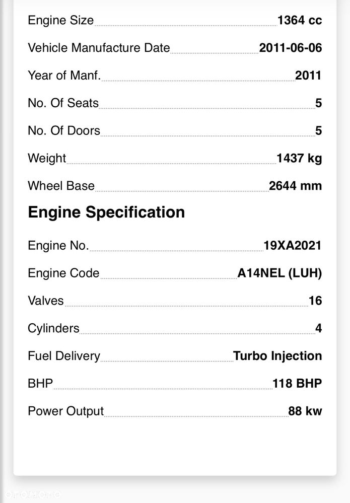 Silnik kompletny  Mokka Meriva Astra Mokka 1.4 Turbo A14NEL 2011 - 16