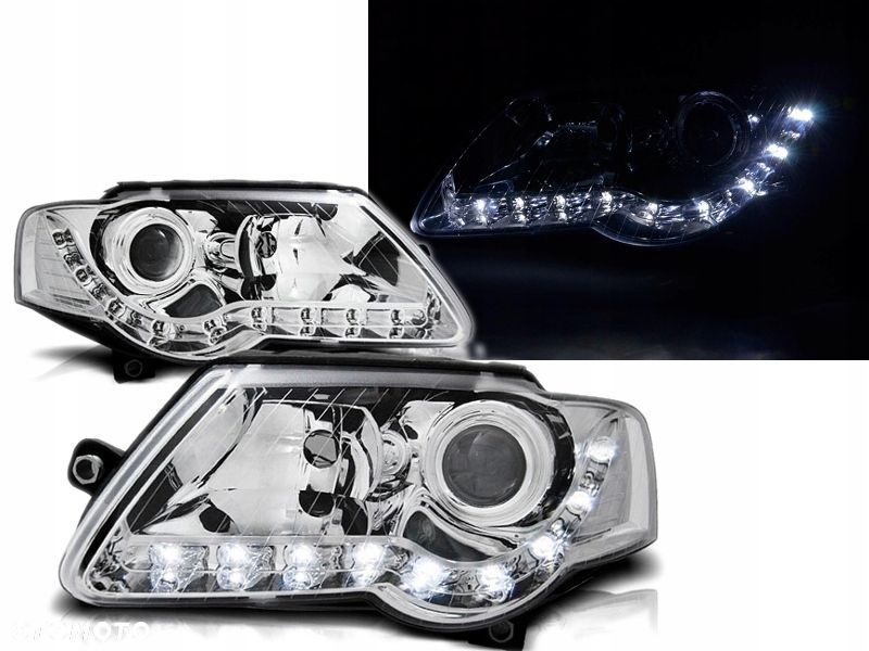 Lampy Reflektory VW PASSAT B6 05-10 DAYLIGHT LED - 1
