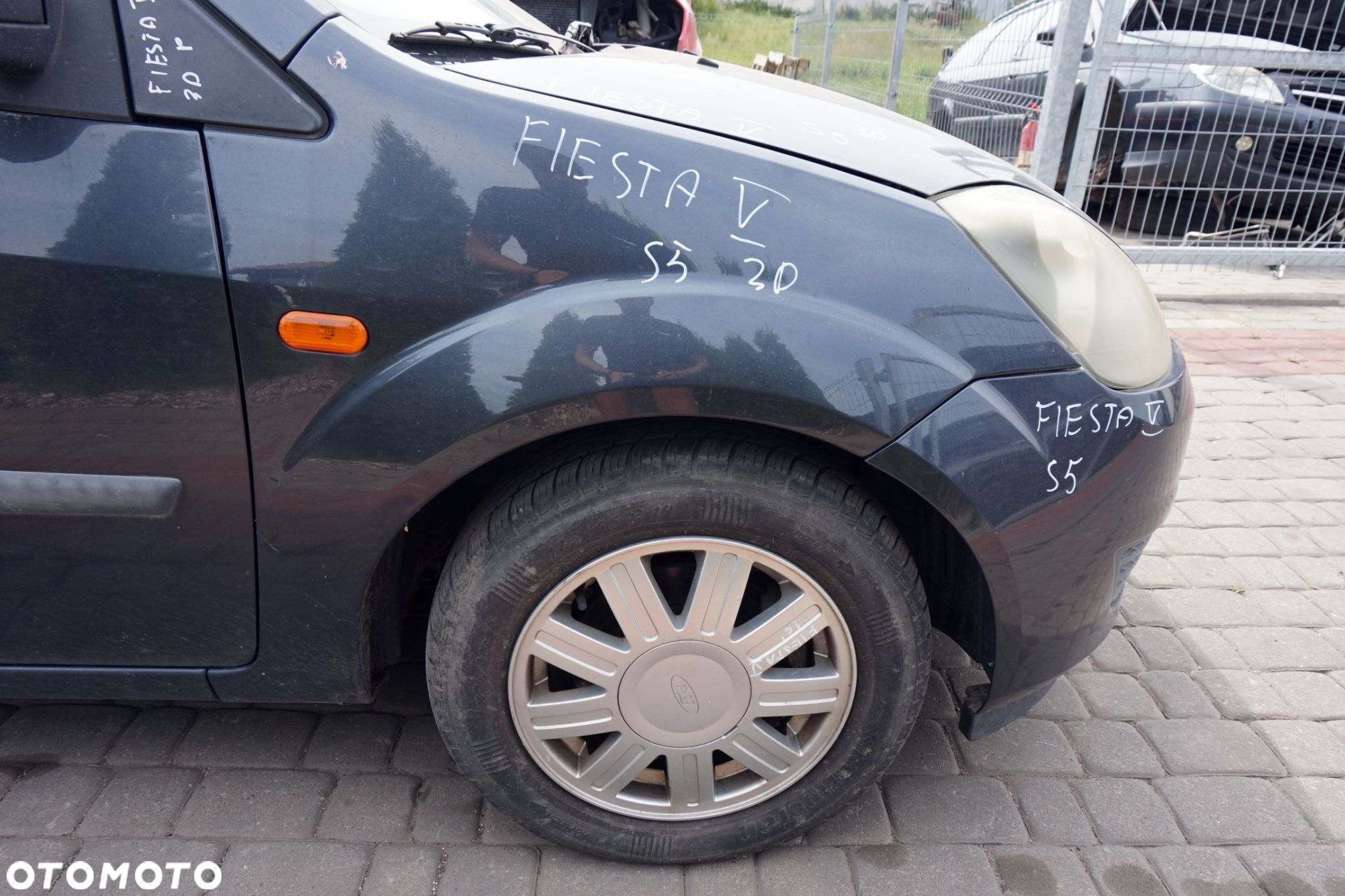 MASKA ZDERZAK BŁOTNIKI LAMPY FIESTA V MK5 LIFT S5  FORD 2005-2008 SZARY SEA GREY PRZÓD KOMPLETNY - 13