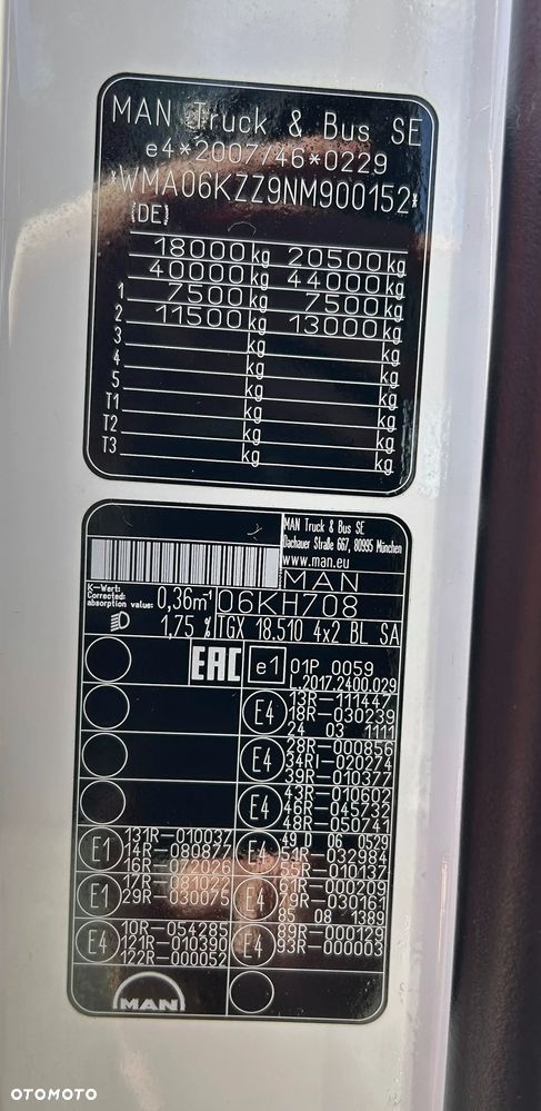 MAN / TGX / 18.510 / EURO 6 / GX / ACC / RETARDER / I – COOL - 11