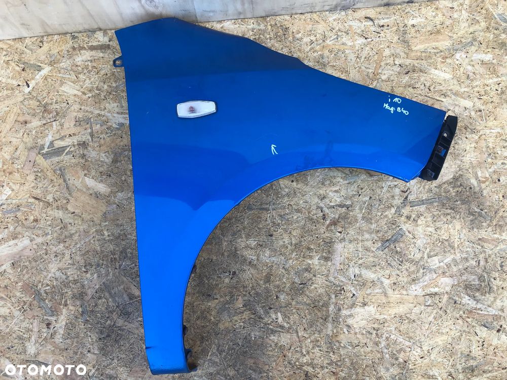B40. Błotnik Prawy Przód Hyundai I10 Niebieski (2007–2013) - Wysyłka