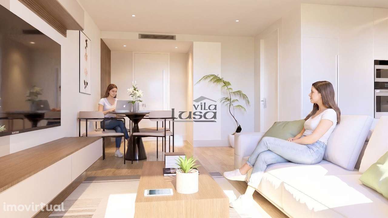 T2 Novo com varanda e garagem em Vilar de Paraiso, Vila Nova de Gaia - Grande imagem: 4/30