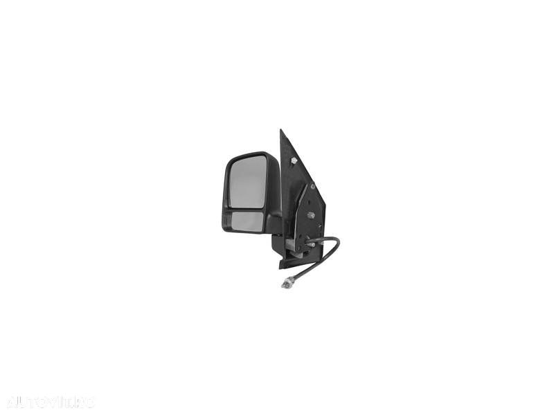 Oglinda exterioara Ford Transit / Tourneo Connect (C170), 05.2003-06.2009, Dreapta, Crom, manuala,prin cablu, Fara incalzire, carcasa neagra, Convex, View Max, 2T1417682CL; 4460947 3256521M - 1