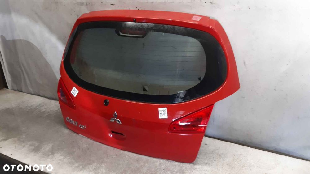 / KLAPA TYŁ TYLNA BAGAŻNIKA MITSUBISHI COLT 6 VI 3D 3 DRZWI Z30 P04 CZERWONY WGNIOT! - 2